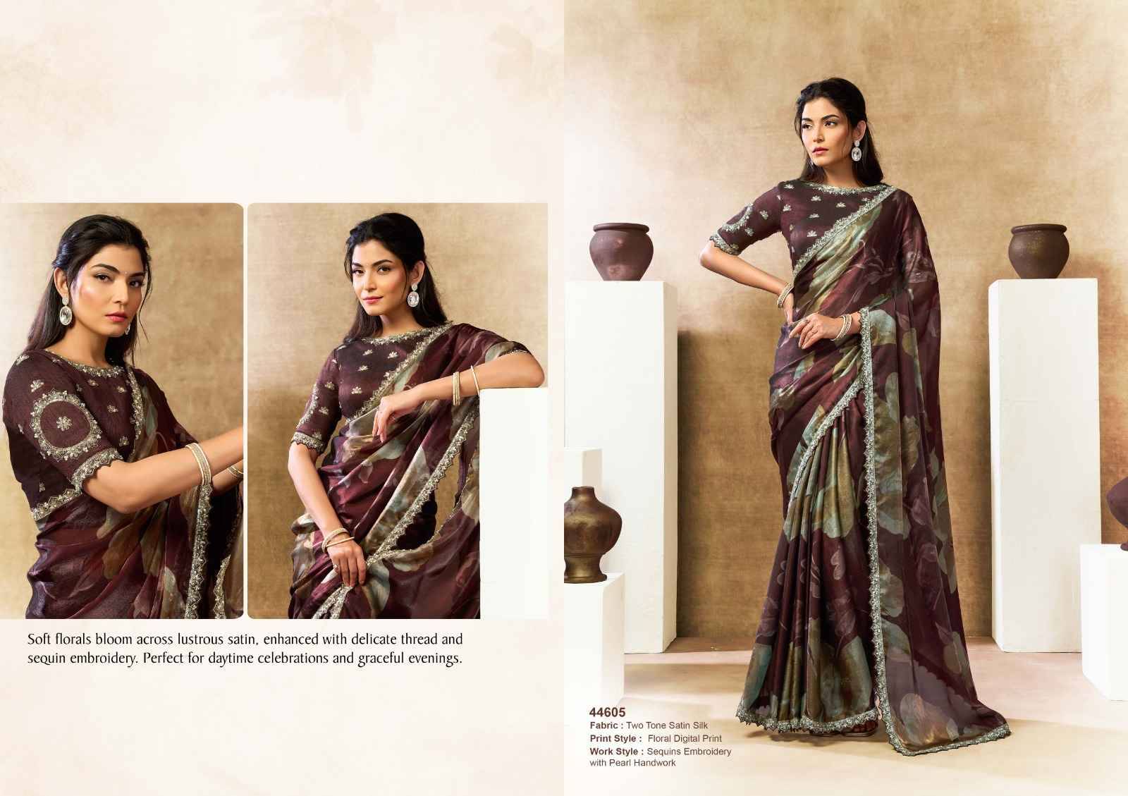 NORITA 44600 OASIS By MAHOTSAV 44601 To 44616 Series Indian Traditional Wear Collection Beautiful Stylish Fancy Colorful Party Wear & Occasional Wear Pure Silk Sarees At Wholesale Price